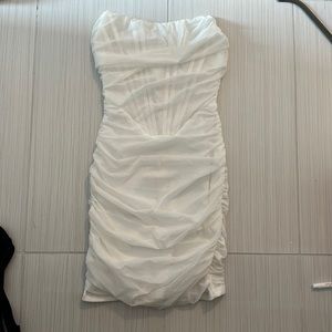 White corset dress